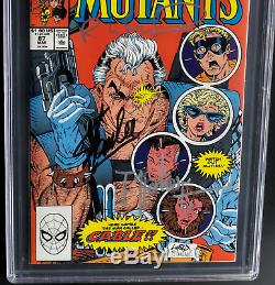 New Mutants #87 3x Signed Stan Lee + Mcfarlane + Liefeld Pgx 9.4 1st Cable