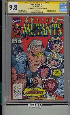 New Mutants #87 Cgc 9.8 Ss Signed Stan Lee & Rob Liefeld 1st Cable Deadpool Mov