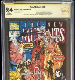 New Mutants #98 CBCS SS 9.4 SIGNED by STAN LEE & ROB LIEFELD! 1st Deadpool