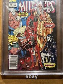 New Mutants #98 CGC 9.8 Mark Jewelers Newsstand 1st Deadpool Signed By Stan Lee