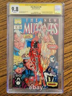 New Mutants 98 CGC 9.8 Stan Lee Signed First Deadpool Key Marvel