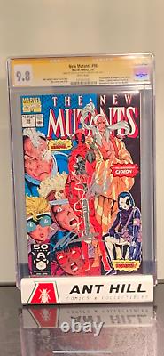 New Mutants #98 CGC SS 9.8 Signed by Stan Lee and Liefeld! First Deadpool