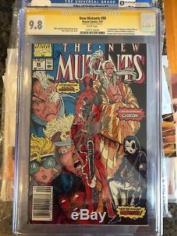 New Mutants #98 Comic Book CGC 9.8SS (Signed by Stan Lee)