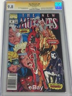 New Mutants #98 Newsstand Signed Stan Lee & Rob Liefeld CGC 9.8 SS 1st Deadpool