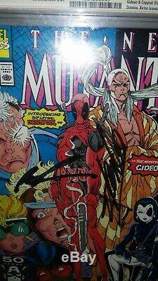 New Mutants 98 cgc 9.8 (1st Deadpool) ss Signed by Stan Lee/R Liefeld VERY HOT