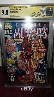 New Mutants 98 cgc 9.8 wp (1st Deadpool) ss Signed by Stan Lee VERY HOT