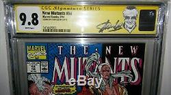 New Mutants 98 cgc 9.8 wp (1st Deadpool) ss Signed by Stan Lee VERY HOT