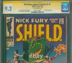 Nick Fury Agent of Shield #1 CGC 9.2? SIGNED STAN LEE? Silver Age Marvel 1968