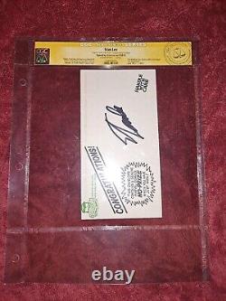 No Prize signed Stan Lee CGC authenticated
