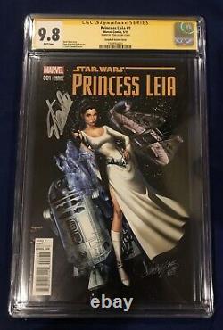 Princess Leia #1 J. Scott Campbell Variant 150 CGC 9.8 Signed- Stan Lee 11/4/18
