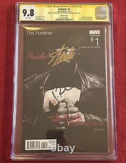 Punisher 1 CGC 9.8 signed by Jon Bernthal Stan Lee and Tim Bradstreet Hip Hop