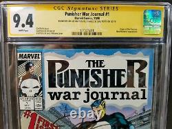 Punisher War Journal #1 Cgc Ss 9.4 3x Signed Stan Lee Jim Lee Carl Potts (1988)