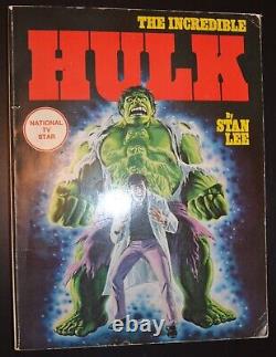 RARE The Incredible Hulk TPB Fireside Marvel Comics SIGNED by Stan Lee in 1978