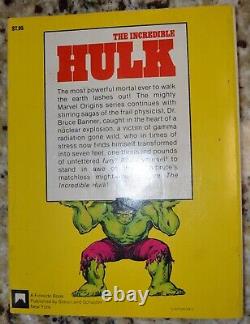 RARE The Incredible Hulk TPB Fireside Marvel Comics SIGNED by Stan Lee in 1978