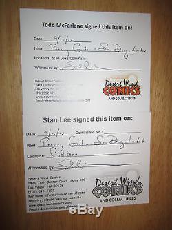 SDCC 2012 Exclusive SIGNED x2 Stan Lee, McFarlane Peavey Spider-Man Guitar +PICS