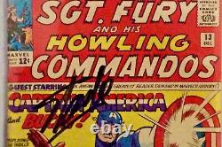 SGT Fury # 13 PGX Graded 5.5 And Signed by Stan Lee Captain America Appearance