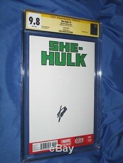 SHE-HULK #1 CGC 9.8 SS Signed by Stan Lee Blank Sketch Variant / Avengers