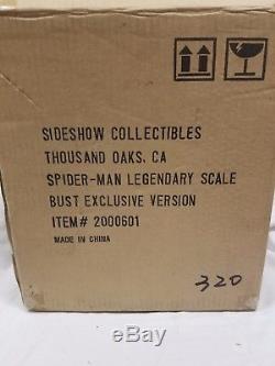SIDESHOW EXCLUSIVE SIGNED By STAN Lee SPIDER-MAN Legendary Scale Bust STATUE Toy