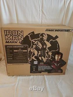 SIDESHOW SIGNED By STAN LEE IRON MAN Life SIZE BUST Mark III STATUE Avengers