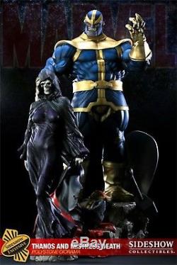 SIDESHOW Stan Lee Signed THANOS MISTRESS DEATH DIORAMA STATUE EXCLUSIVE Bust