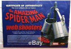 SIGNED By STAN LEE SPIDER-MAN Metal WEB SHOOTERS LIFE SIZE Replica SIDESHOW