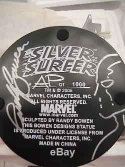 SIGNED & SKETCHED BOWEN & STAN LEE SILVER SURFER Painted STATUE Fantastic Bust