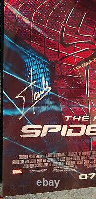 SIGNED STAN LEE AMAZING SPIDER-MAN 2012 MOVIE POSTER WITH ELITE COA 11x17 GLOSSY