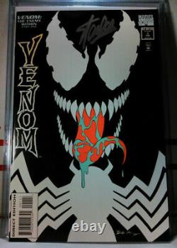 SIGNED! VENOM THE ENEMY WITHIN #1 STAN LEE Spider-Man CLASSIC GLOW COVER Morbius