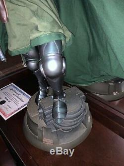 SIGNED by STAN LEE SIDESHOW Dr DOOM PREMIUM FORMAT EXCLUSIVE STATUE With COA