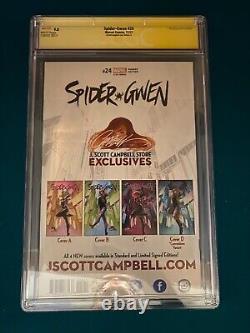 SPIDER GWEN #24 Variant CGC 9.8 Signed by Stan Lee, Campbell, Latour, & Rich +