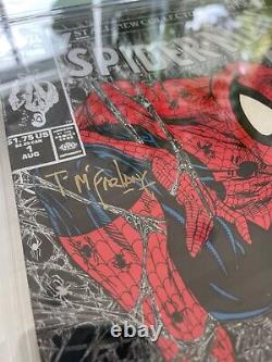 SPIDER-MAN #1 CGC 9.8 RARE SILVER EDITION SIGNED BY Todd McFarlane. BEAUTIFUL