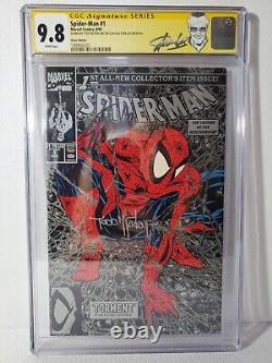 SPIDER-MAN #1 CGC 9.8 SS SILVER EDITION Signed by Stan Lee and Todd McFarlane