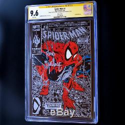 SPIDER-MAN #1 SILVER Edition SIGNED STAN LEE & MCFARLANE! CGC SS 9.6 1990