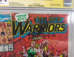 STAN LEE SIGNED 3X New Warriors #1 CGC SS 9.4 NM White Pages Origin Signature