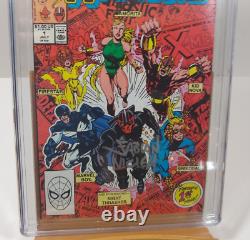 STAN LEE SIGNED 3X New Warriors #1 CGC SS 9.4 NM White Pages Origin Signature
