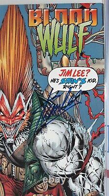 STAN LEE SIGNED! BLOODWULF #1 + JIM LEE + ROB LIEFELD Image Comics Youngblood