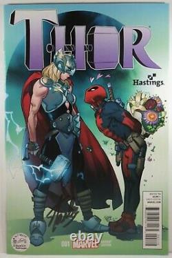 STAN LEE SIGNED THOR #1 HASTINGS DEADPOOL VARIANT LOVE AND THUNDER Ferry 2014