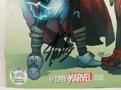 STAN LEE SIGNED THOR #1 HASTINGS DEADPOOL VARIANT LOVE AND THUNDER Ferry 2014