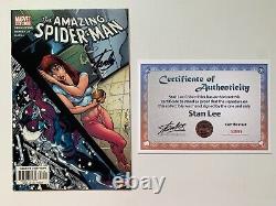 STAN LEE signed AMAZING SPIDER-MAN #52 (493), with COA. J. Scott Campbell cover