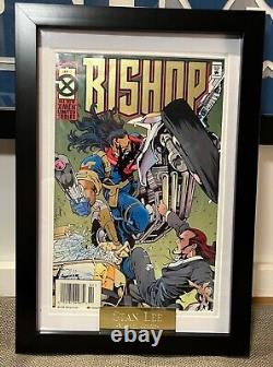 STAN LEE signed BISHOP comic book with frame and nameplate x-men marvel