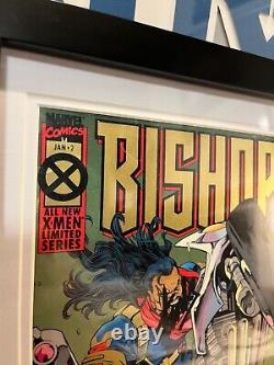 STAN LEE signed BISHOP comic book with frame and nameplate x-men marvel