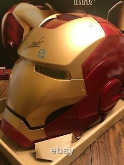 STAN LEE signed IRON MAN Marvel Legends Series Helmet with EXCELSIOR COA