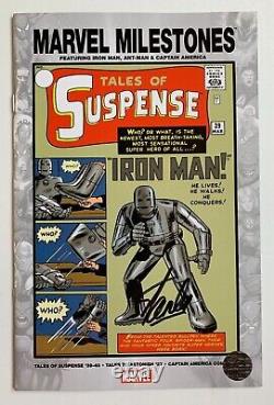STAN LEE signed MARVEL MILESTONES Tales of Suspense #39, with COA, Iron Man