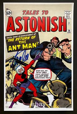 STAN LEE signed TALES TO ASTONISH #35 cover print, Ant Man