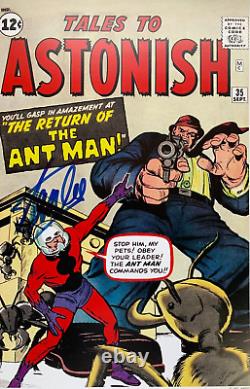 STAN LEE signed TALES TO ASTONISH #35 cover print, Ant Man