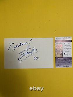 STAN LEE signed auto card (Inscribed EXCELSIOR) JSA coa (M66027) Rare Marvel