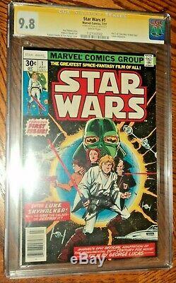 STAR WARS #1 CGC SS 9.8 Signature Series Signed by STAN LEE (1977)