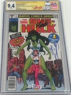 Savage She Hulk #1 Signed Stan Lee & Sketched by Joe Sinnott CGC SS Triple Cover