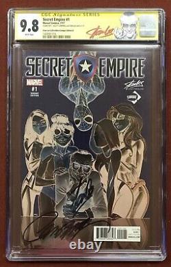 Secret Empire #1 CGC 9.8 Signed- Stan Lee & J. Scott Campbell STAN LEE RED LABEL