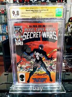 Secret Wars #8 CGC 9.8 Signed 4x by Stan Lee, Mike Zeck, Jim Shooter, J. Beatty